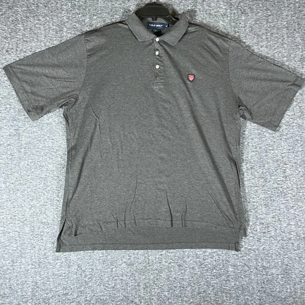 Polo Golf Ralph Lauren Pima Cotton Gray Golf Polo Shirt Men's XL Extra Large